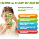 4-Pack Sensory Fidget Tube Toys for Kids & Autism Relief