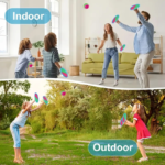 Toss and Catch Ball Game Set with 2 Paddles & 1 Ball