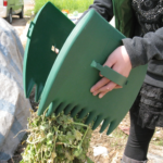 2-Pack Garden Leaf Scoops & Hand Rakes for Leaves & Debris