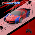 1:18 Remote Control Transforming Robot Car with LED Lights