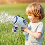 Automatic Space Light-Up Bubble Gun – Electric Kids Bubble Machine