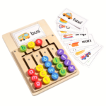 Letter Matching & Spelling Game with 12 Double-Sided Cards