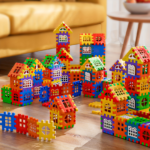 100-Piece Large House Assembly Building Blocks Set for Kids