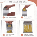4-Blade Vegetable Grater & Mandoline Slicer Set