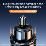 2-in-1 Emergency Car Safety Hammer & Seatbelt Cutter
