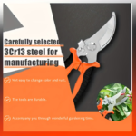 6-Piece Stainless Steel Garden Pruning Shears & Fruit Picker Set