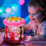 Light-Up Musical Animal Projector Toy for Toddlers 12M+
