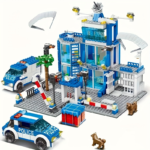 City Police Station Building Set with 2 Patrol Cars & Accessories
