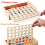 4-in-1 Deluxe Wooden Chess & Puzzle Game Set