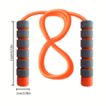 Adjustable Fitness Jump Rope with Non-Slip Foam Handles – Men & Women