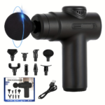 Portable Massage Gun – 6-Speed Muscle Massager with 8 Heads