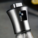 7 oz Glass & Stainless Steel Oil Sprayer Bottle with Pressure Nozzle