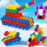 60-Piece Gear Building Blocks STEM Toy Set for Kids