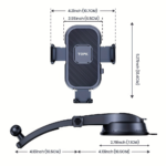 TOPK D38-C Dashboard Car Phone Mount – Adjustable Cell Phone Holder