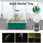 Seed Starter Tray Kit with Growth Lamp 2 Pack – Humidity Dome