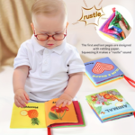 6-Pack Baby Cloth Books Set – Early Learning & Sensory Toys for Babies