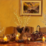 2-Pack Glow-in-the-Dark Birch Branch Lights – Battery-Powered LED Decor