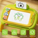 Cartoon Magnetic Drawing Board – Colorful Erasable Doodle Pad