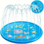 Extra-Large Kids Water Sprinkler Mat & Portable Pet Splash Pad