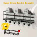 Heavy-Duty Wall-Mount Power Tool Organizer – Iron Storage Rack
