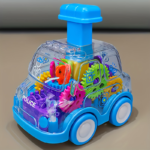 3-Pack Transparent Gear Toy Cars for Kids – Interactive Concept Cars