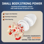 304 Stainless Steel Mini Food Chopper 350ml USB Wireless