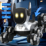 Rechargeable Remote Control Robot Dog Toy with Music & Stunts