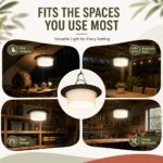 244 LED 360° Solar Hanging Light – Outdoor Shed & Gazebo Lamp