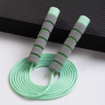 Adjustable Fitness Jump Rope with Non-Slip Foam Handles – Men & Women - Green