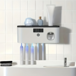 Smart Wall-Mount Toothbrush Holder & Auto Toothpaste Dispenser USB