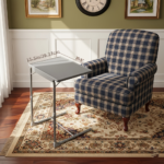 Adjustable Foldable TV Tray Table – 6 Heights & 3 Tilt Angles - 1ps Upgrade Grey