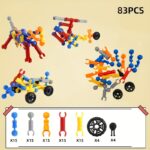 83-Piece STEM Building Blocks Set for Kids Random Colors - 83pcs