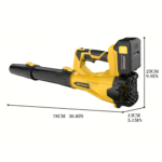 580 CFM Cordless Leaf Blower with 4.0Ah Battery & 6 Speeds