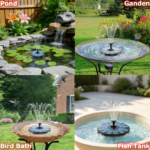 Solar Water Fountain Pump with Support Rods – IPX8 Waterproof