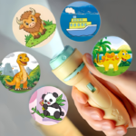 Kids Flashlight Projector Toy – Animal, Dinosaur & Marine Patterns