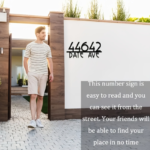 Custom Metal Room Number Sign – Wall-Mounted Address Plate