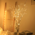 2-Pack Glow-in-the-Dark Birch Branch Lights – Battery-Powered LED Decor