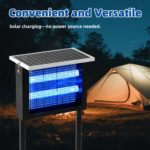Solar Bug Zapper Outdoor – 2,000 Sq Ft Rechargeable Mosquito Zapper