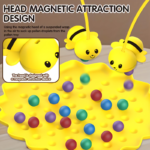 89-Piece Honeycomb Magnetic Fishing Game Set Ages 3-8