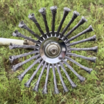 10-Inch Wire Weed Trimmer Head Set 5-Piece – Steel Wire Wheel