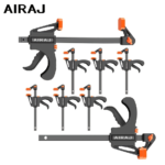 AIRAJ 4-Inch Quick-Release F-Clamps for Woodworking & DIY