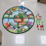 29-Inch Large Dart Board Game with 12 Sticky Balls for Kids