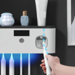 Smart Wall-Mount Toothbrush Holder & Auto Toothpaste Dispenser USB