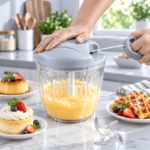 Multifunctional Manual Garlic Masher & Vegetable Cutter – Kitchen Chopper