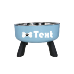 Personalized Stainless Steel Elevated Dog Bowl | Neck Protection & Anti-Slip