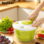 1.3-Gallon Manual Salad Spinner & Vegetable Washer Basket