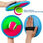 Toss and Catch Ball Game Set with 2 Paddles & 1 Ball