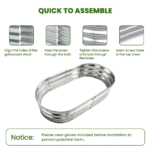 Galvanized Raised Garden Beds 2-Pack – Outdoor Planter Boxes