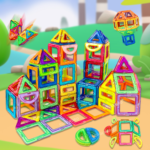 Kids Medium Magnetic Building Blocks & Sensory STEM Set
