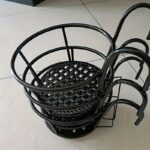 3-Pack Hanging Metal Flower Pot Racks for Railings & Fences